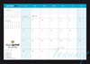 Wall Calendar Aqua