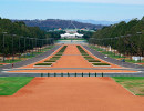 act view down anzac parade