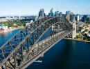 nsw sydney harbour bridge aerial