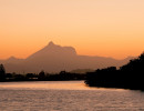 nsw tweed river mt warning sunset