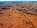 nt aerial view over central australia