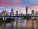 qld story bridge sunset brisbane